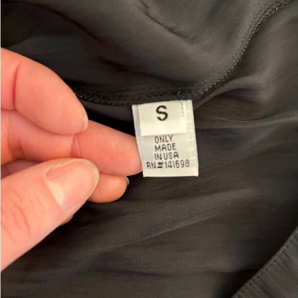 Ramy Brook Womens Paris Blouson Mini Dress Sz Small Black Smocked Whimsigoth - Picture 5 of 8